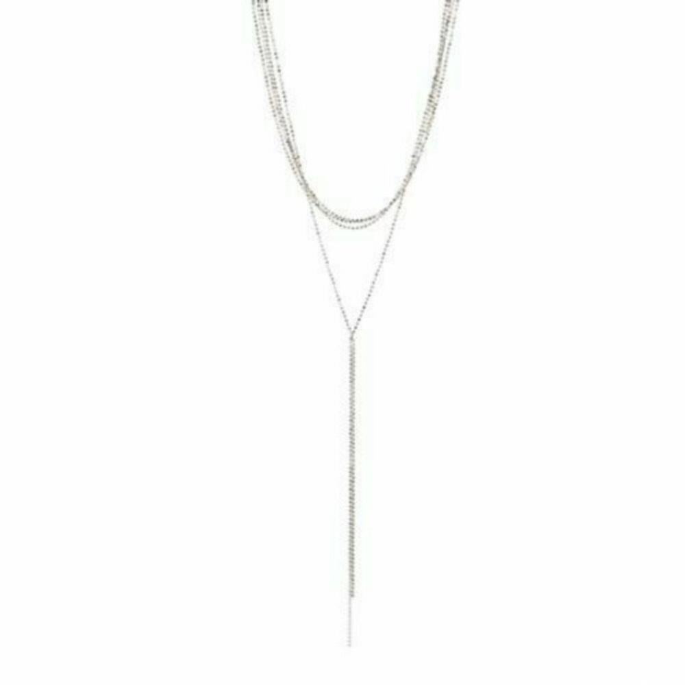 8 Other Reasons Nine Lives Rhodium Choker Lariat Necklace - Picture 2 of 8